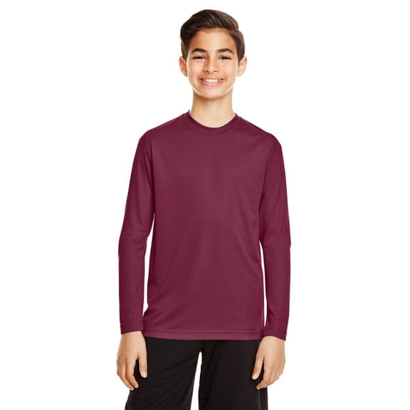 Youth Zone Performance Long-Sleeve T-Shirt SPORT MAROON XS