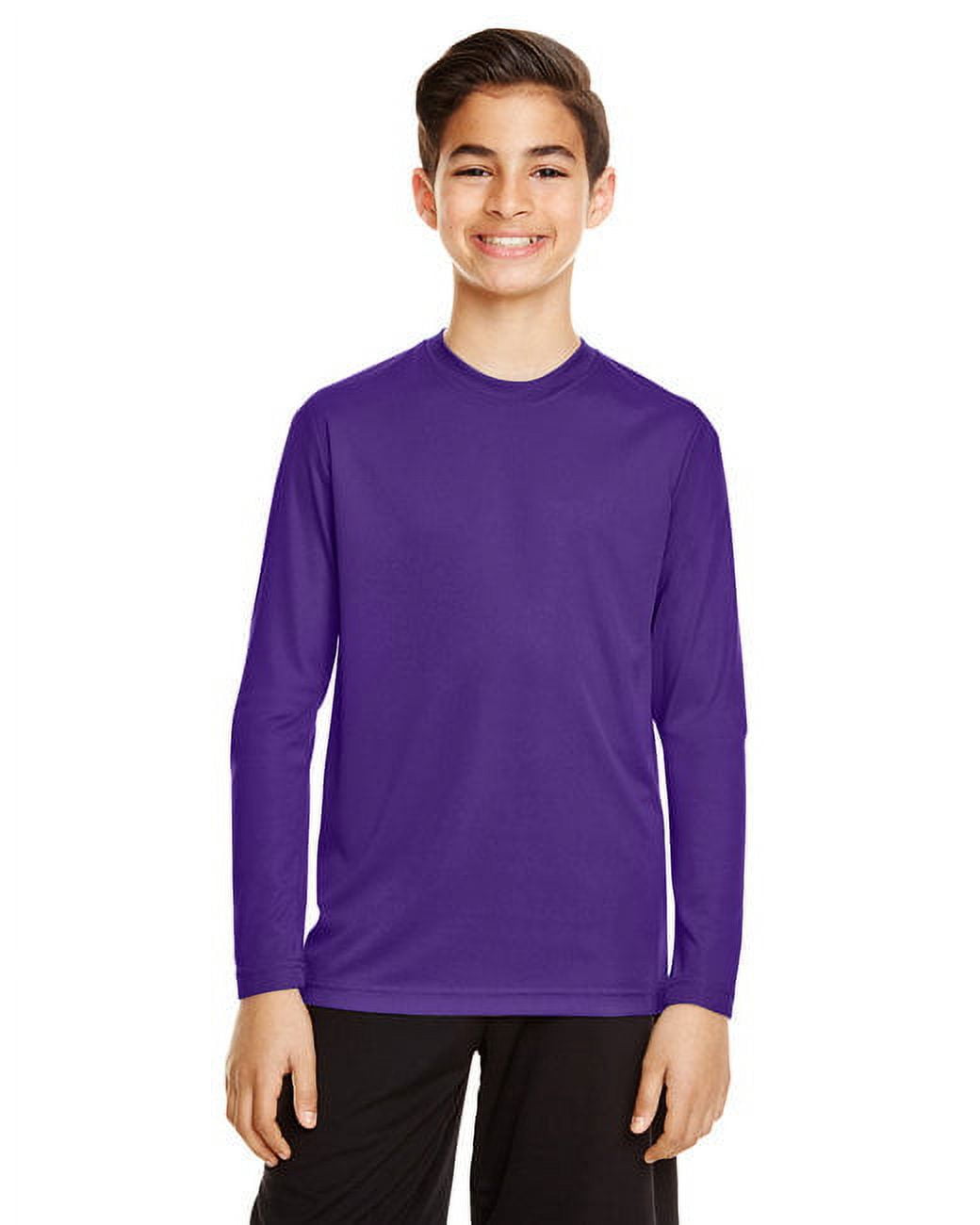 Boys purple long cheap sleeve shirt