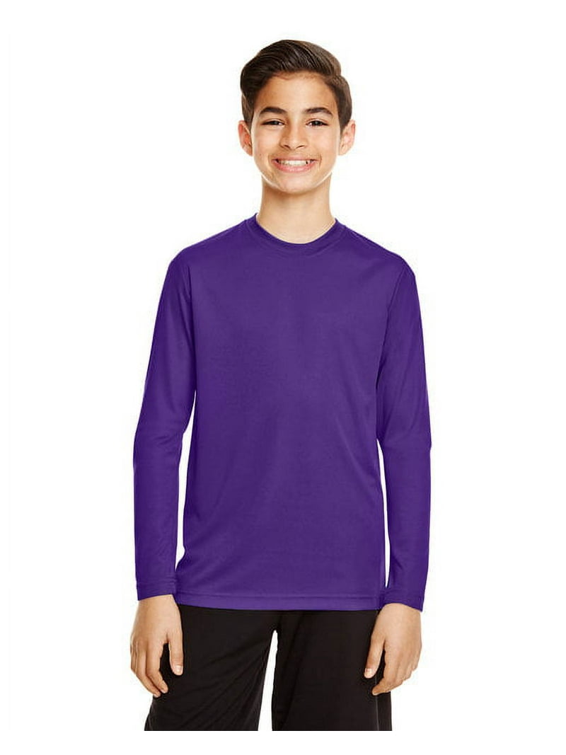Tシャツ・カットソー THE COLDEST MOMENT TCM beta service long sleeve magenta Youth Zone Performance Long-Sleeve T-Shirt, Sport Purple L