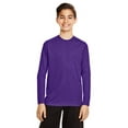 thumbnail image 1 of Youth Zone Performance Long-Sleeve T-Shirt - SPORT PURPLE - S, 1 of 3