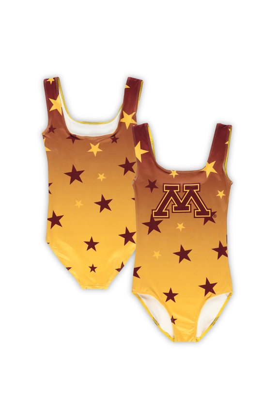 Youth ZooZatz Gold Minnesota Golden Gophers Dance Leotard