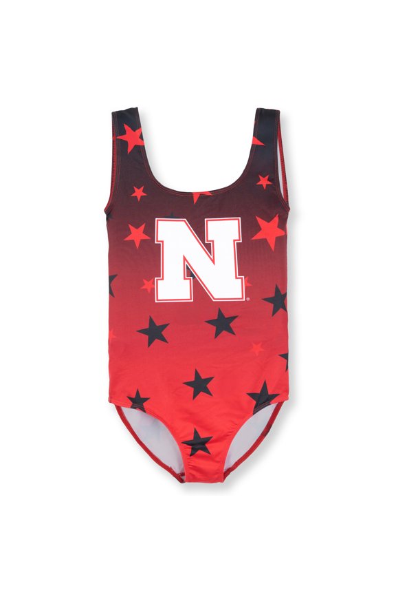 Youth ZooZatz Scarlet Nebraska Huskers Dance Leotard
