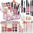 thumbnail image 1 of Makeup Kit for Women & Teens, All-in-One Full Makeup Set for Beginners, Complete Makeup Gift Set with Eyeshadow, Lip Gloss, Mascara, Eyeliner Pencil, and Eyebrow Pencil, 1 of 8