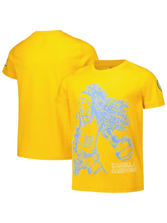 Youth round21 Kamilla Cardoso Yellow Chicago Sky Player T-Shirt