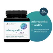 Youtheory Ashwagandha+GABA, 60 Vegetarian Capsules