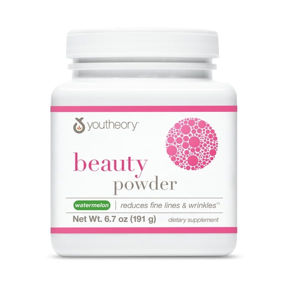 Youtheory Beauty Powder Watermelon Flavor, 21 Servings