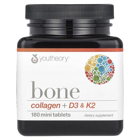 Youtheory Bone, Collagen + D3 & K2, 180 Mini Tablets
