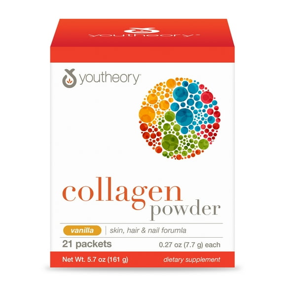 Youtheory Collagen Powder Bottle (Vanilla, 21 Servings (Pack of 1))