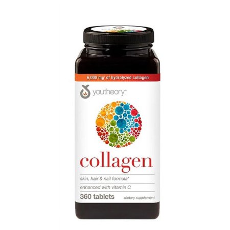 Youtheory Collagen Tablets, Skin, Hair, and Nail Formula Dietary Supplement (360 ct.)