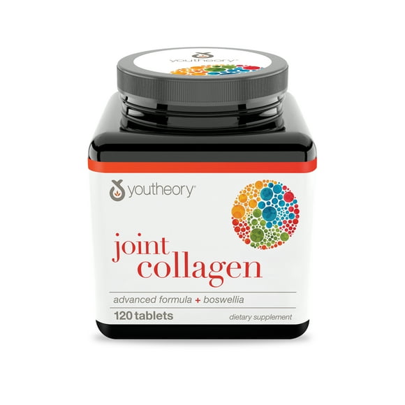 Youtheory Joint Collagen, Advanced Formula + Boswellia, 120 Tablets