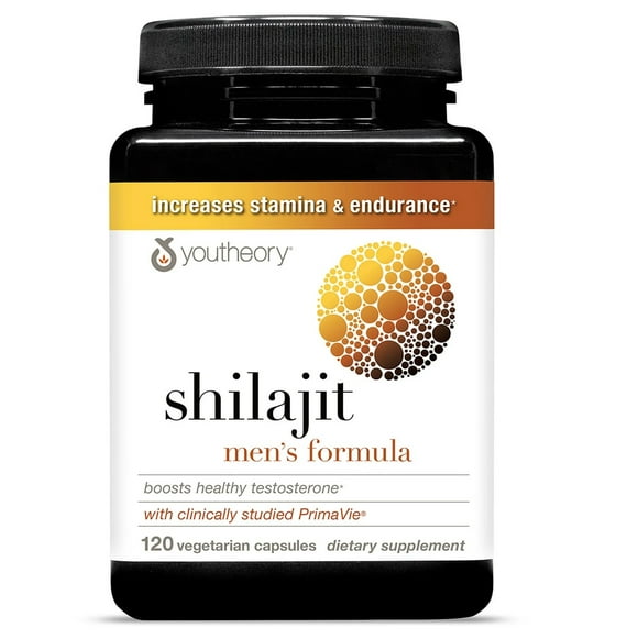 Youtheory Men's Shilajit 500mg Capsules, 120 Count