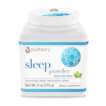 Youtheory Sleep Nighttime Powder - Powder for Circadian Rhythm Support & Stress Relief - Contains L-Theanine & Glycine - 6 oz (30-Day Supply)