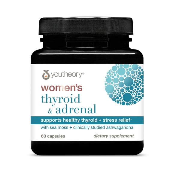 Youtheory Women's Thyroid + Adrenal Capsule 60 Capsules