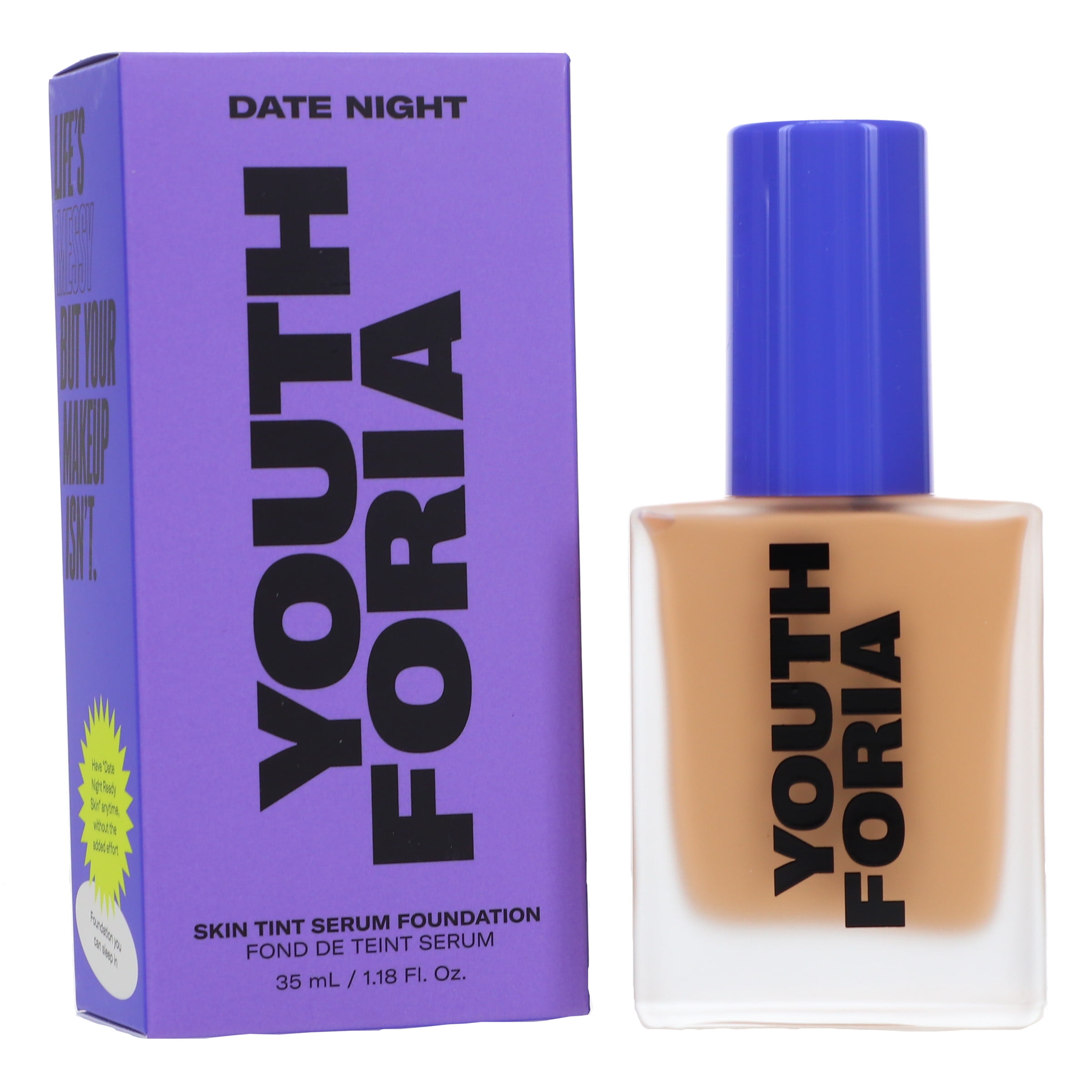 Youthforia Date Night Skin Tint Serum Foundation 390 (Medium Deep