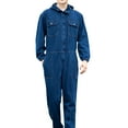thumbnail image 1 of Youthup Big&Tall Men's Casual Solid Denim Utility Jumpsuit with Multiple Pockets for Work & Spring/Fall Wear - Durable Workwear Overalls, 1 of 13