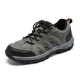 thumbnail image 1 of Youthup Men's Rugged Hiking Shoes, Lightweight Trail Sneakers with Non-Slip Outsole, Breathable Outdoor Walking Work Shoes, Gray, 1 of 6