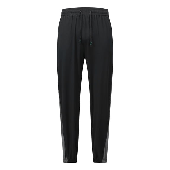 Youthup Men's Drawstring Cuffed Color Block Casual Pants - Breathable Sun Protective Athletic Joggers for Outdoor Sports