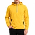 thumbnail image 1 of Youthup Men's Half-Zip Hooded Quick-Dry Wind-Resistant Nylon Blend Jacket for Outdoor Training & Urban Sports (24-35 Years, Spring/Fall), 1 of 10
