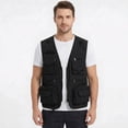 thumbnail image 1 of Youthup Men's Lightweight V-Neck Utility Vest with 13 Pockets - Zippered Casual Sleeveless Jacket for Outdoor Sports, Travel, Hiking (Polyester, Seasonless Layering), 1 of 16