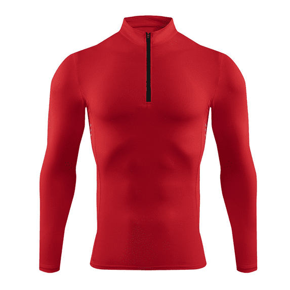 Youthup Men's Quick-Dry Solid Color Long Sleeve Sports T-Shirt, Moisture-Wicking & Breathable Summer Workout Top for Running & Gym