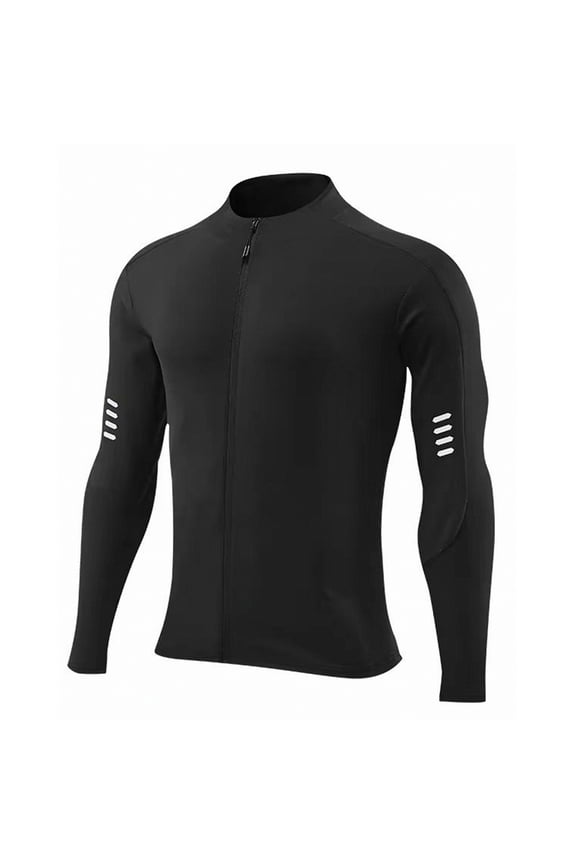 Men's Quick-Dry Stretch Workout Long Sleeve Shirt, Compression Fit Gym Top for Spring/Fall Training, Moisture-Wicking & Breathable