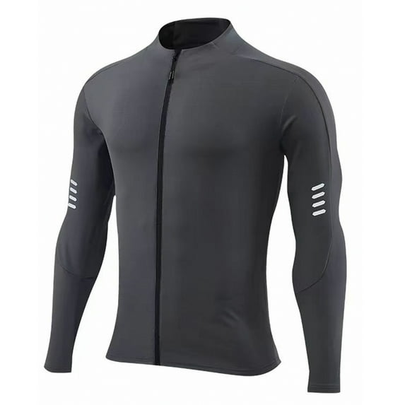 Youthup Men's Quick-Dry Stretch Workout Long Sleeve Shirt, Compression Fit Gym Top for Spring/Fall Training, Moisture-Wicking & Breathable