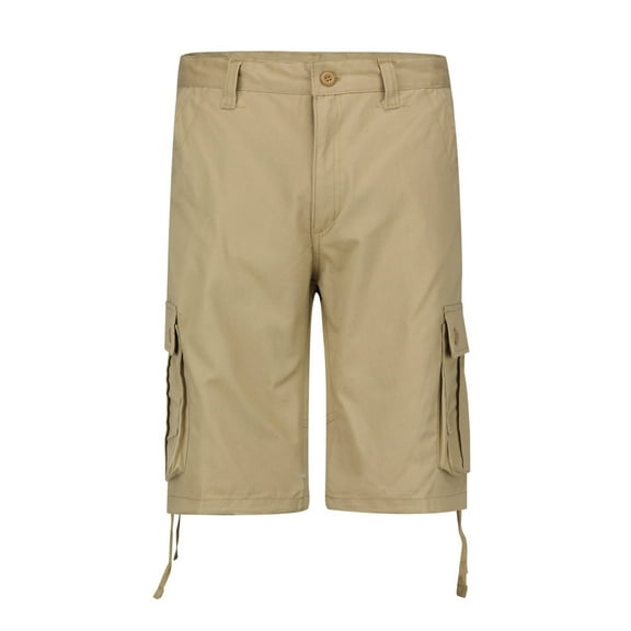 Youthup Men's Relaxed Fit Camo Cargo Work Shorts, Utility Shorts with 6 Pockets, No Elastic, Zip Fly & Wrinkle-Free for Summer Outdoor