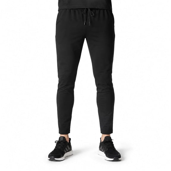 Youthup Men's Solid Slim-Fit Quick-Dry Drawstring Joggers for Running, Hiking & Outdoor Training
