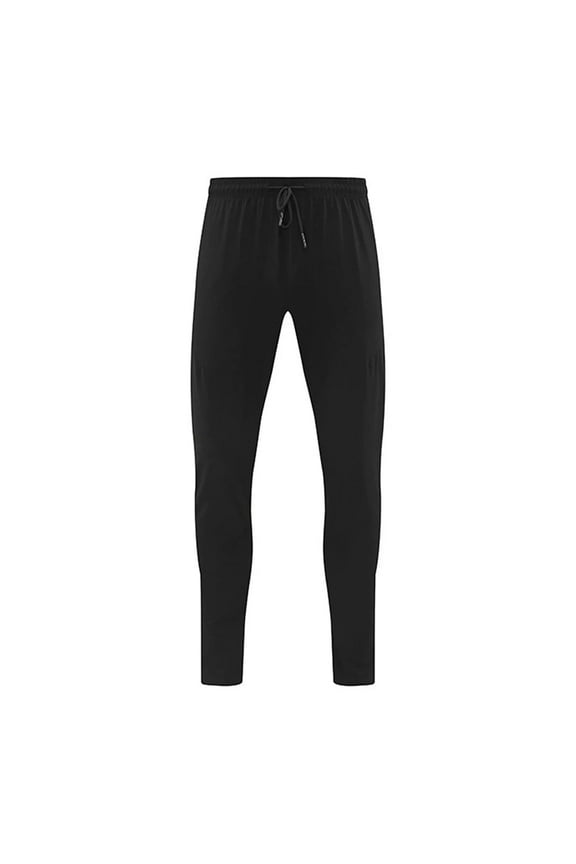 Men's Solid Slim-Fit Quick-Dry Drawstring Joggers for Running, Hiking & Outdoor Training