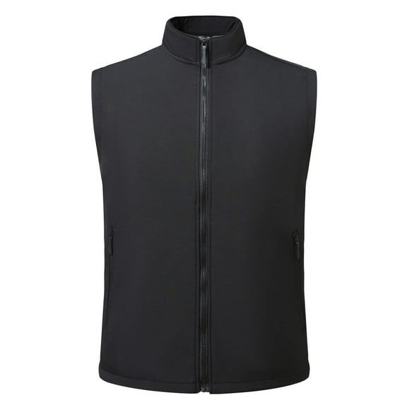 Youthup Men's Sporty Solid Color Vest, Water-Resistant Warm Windproof Fall Winter Vest for Hiking Camping Travel