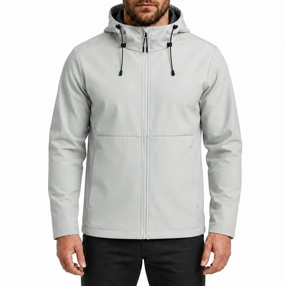 Youthup Men's Water-Resistant Hooded Windbreaker Jacket - Lightweight Breathable Outerwear for Hiking & Urban Commuting | Spring/Fall