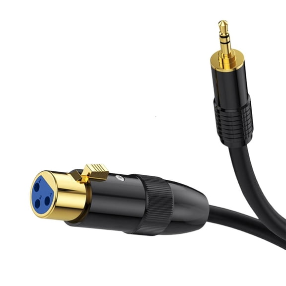 Youthyao 1/8 inch 3.5mm to Sound Cable 3.5mm Male Stereo to Sound Female Converter Adapter Cable for Camcorders Recorders