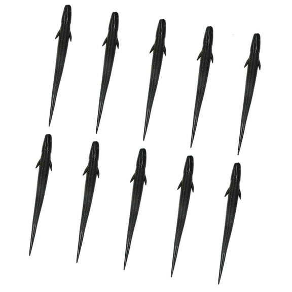 Youthyao 10pcs Fishing Baits Soft Fishing Lures Freshwater Saltwater Fishing Tackle 10cm 3g Artificial Loach Baits for Trout