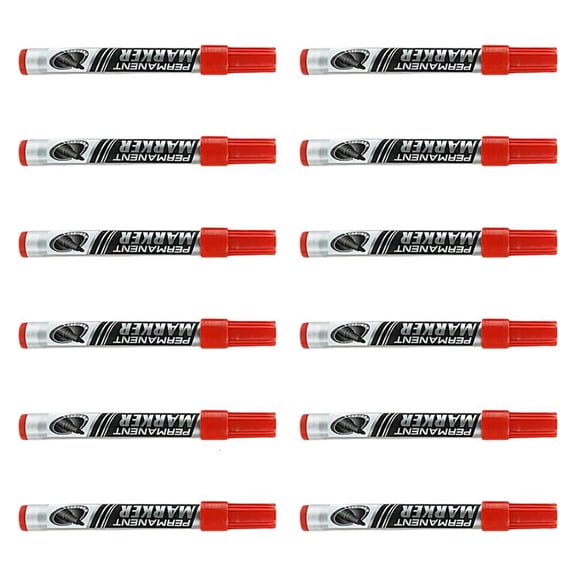 Youthyao 12Pcs 0.7mm Fine Tip Permanent Markers For Labeling Writing On Paper Packaging