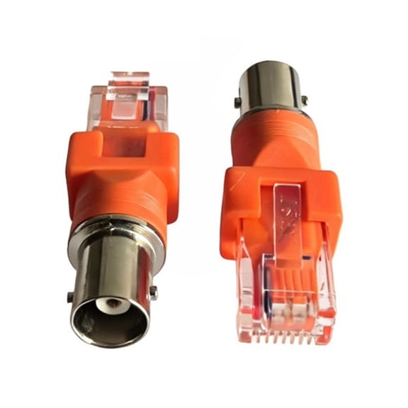 Youthyao 2 Pack Metal BNC RJ45 Converters Cable Fault Observer Link for Coaxial Cable Testing and Toner Tool Connection