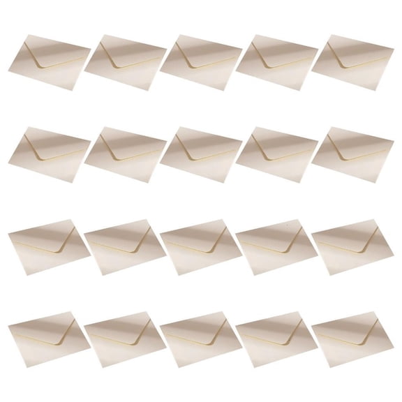 Youthyao 20Pieces Small Envelopes 4x2.76Inch Folding Envelope For Party Invitation Wedding Valentines Christmas Card and Mailing