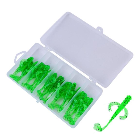 Youthyao 25Pcs 70mm 2.2g Fishing Lures Slow Sinking Lures Fishing Simulation Loach Lures Baits Soft Swimming Lures Fishing Baits