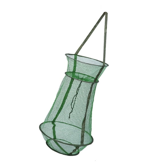 Youthyao 3 Layer Round Folding Fish Shrimp Meshes Cage Cast Net Fish Shrimp Meshes Fishing Tackle Folding Fishing Basket Enduring