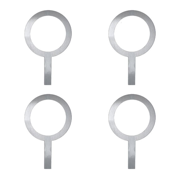 Youthyao 4 Pack Stainless Steel Drink Rings Drinkware Rings Cup Rings Multifuntional Use Suitable for Milk Foams Coffee Creation