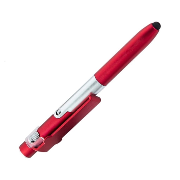 Youthyao 5Pcs Multifunctional Pen 4-IN-1 Ballpoint Pen with Tip, Led Light, Foldable Phone Stand, Business Pen