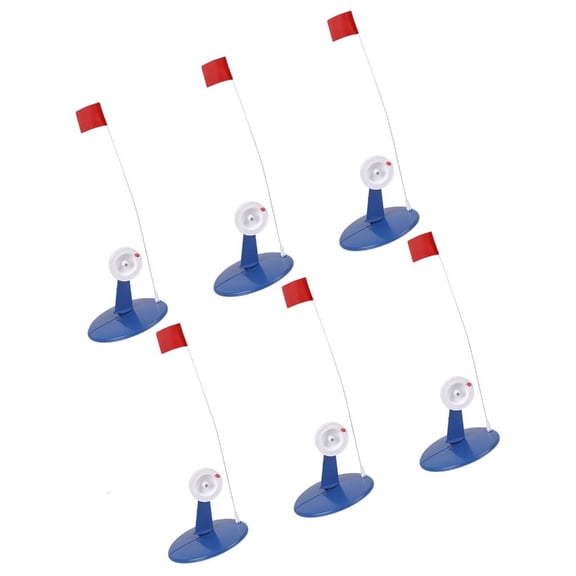 Youthyao 6Pcs Ice Fishing Tip Up Flags Winter Fishing Flags Ice Fishing Tip Up Set With Storage Bag For Efficient Ice Angling