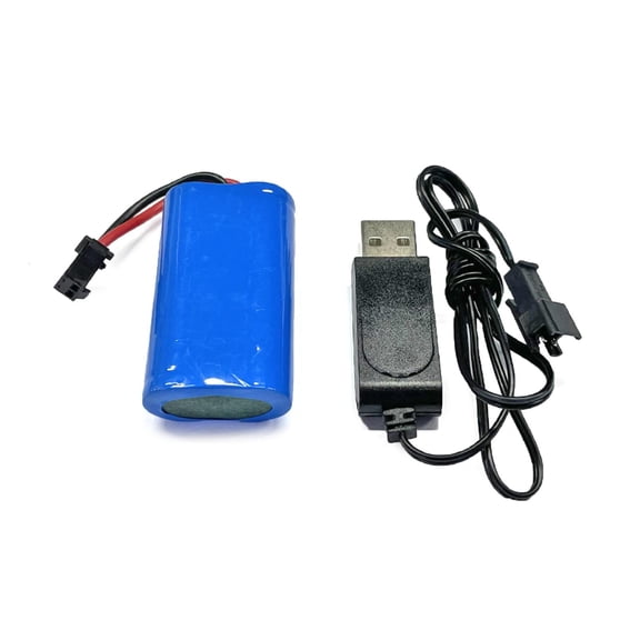 Youthyao 7.4V 500mAh RC Li-on Battery Pack for w/ USB Cable Wire Durable Wire Large Capacity Battery for FY MN WPL 1/10 4wd R/C M