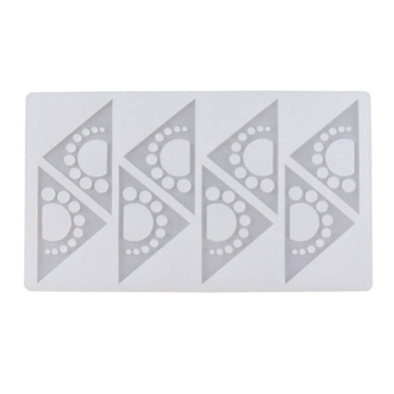 Youthyao 8 Cells Silicone Chocolate Fondant Candy Baking Gadgets Triangular Shaped Gifts for Baking Lovers
