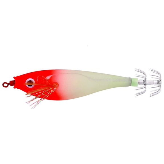 Youthyao 95mm Luminescent Squid Simulation Squid Hard Baits Attracting Artificial Baits Squid Fishing Hook for Sea Angling