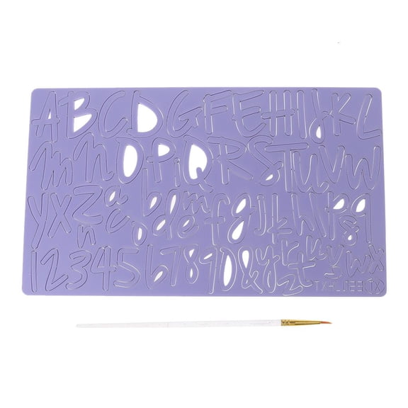 Youthyao Cake Tool Acrylic Numbers Cutter Mold Stamp with Brush Fondant Cake Decorating Tools