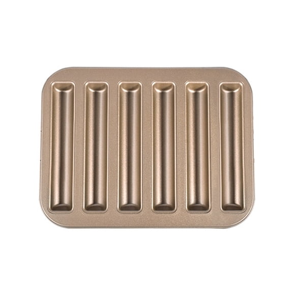Youthyao Carbon Steel Cake Bread Mold Cake Baking Pan 6-Cavity Pan Biscuits Cookie Bakeware Tray