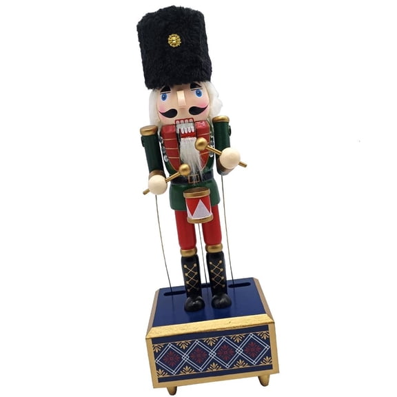 Youthyao Christmas Nutcrackers Music BoxW00dNutcrackers Soldier Puppets Hand Painteds Decorations for TableW00dNutcrackers Music Box for Festive Holiday Decoration