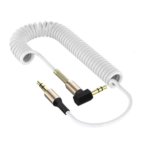 Youthyao Coiled 3.5mm Car AUXs Sound Cable Adapter Wire Line to 3.5mm Male Speakers Cable for Car