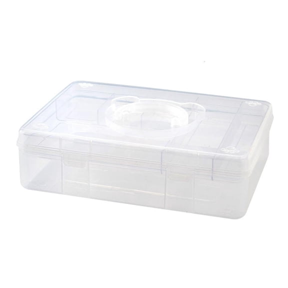 Youthyao Double Layer Stackable Storage Container Box with Handle, for Art Craft Scrapbooking Supplies Document Stationery