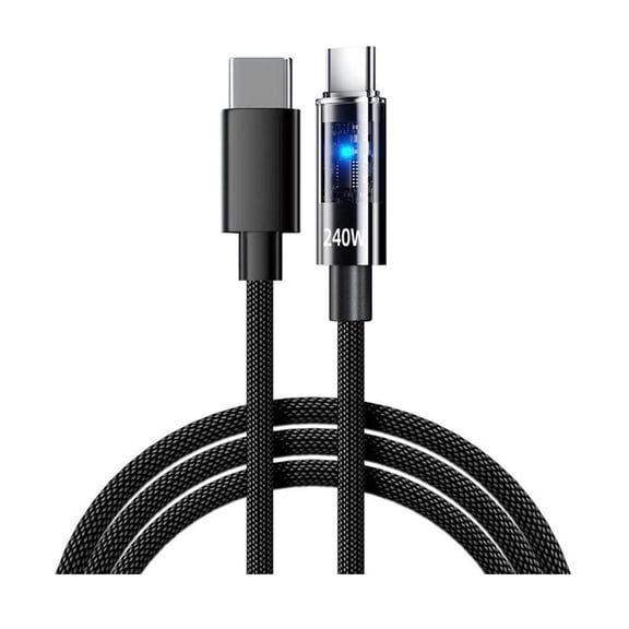 Youthyao Double USB C 240W Charging Cable Data Transfer Chip Safety Protections